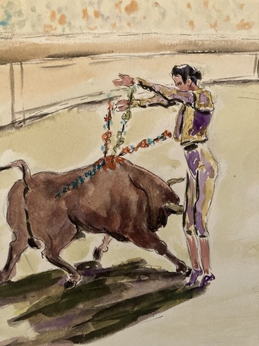Peinture painting corrida - peinture,