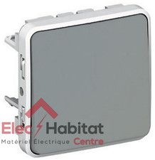Interrupteur, va-et-vient étanche Plexo composable IP55 10AX gris Legrand 069511