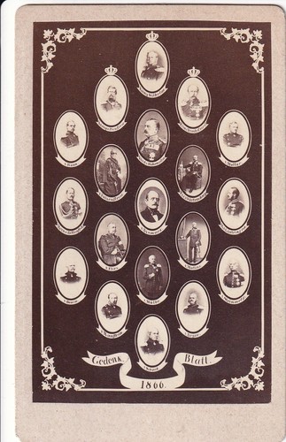 Photo cdv gedenk - gedenk, 1866