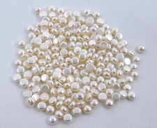Naturel Frais Eau Perle Rond Cab Lot Libre Pierre Précieuse 5 MM pour Bijoux