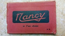 CARNET dépliant 20 Cartes postales anciennes  - NANCY 14cmx9cm DELBOY Mirecourt