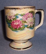 vtg foot  MUG Water Lily JULY
