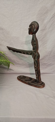 Statuette africaine brûle - statuette,