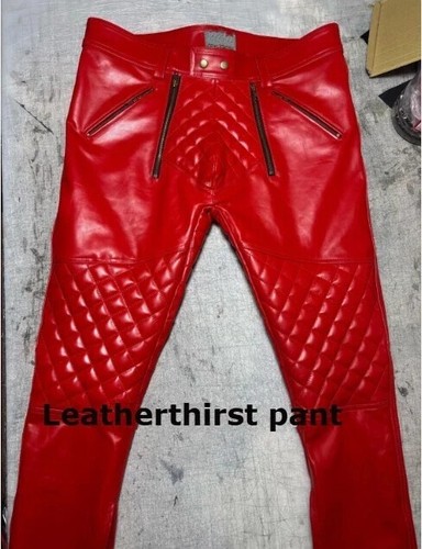 Pantalon cuir motard - pantalon,