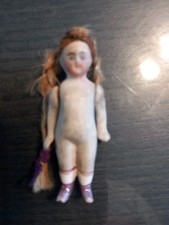 Poupee Ancienne Miniature Porcelaine Allemande Xlx Eme