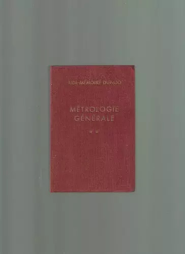 Metrologie generale