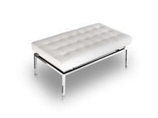 Blanc Banc en Cuir Magasin