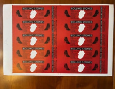 Rare Rolling Stones test impression OTTO logo Blanc Ticket Candlestick Park 1981