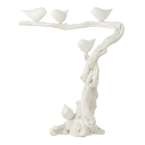 Oiseaux sur branche résine - oiseaux,