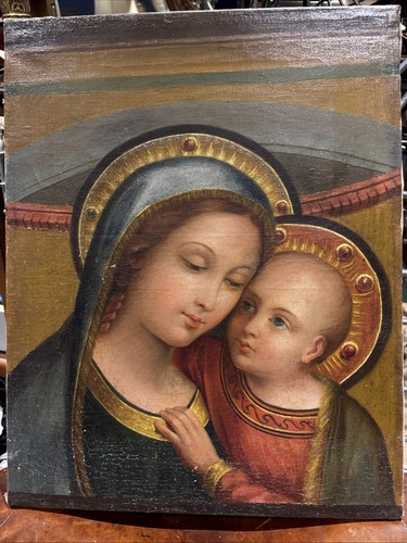 Ancien tableau religieux - tableau,