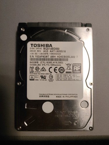 Toshiba mq01abd050 disque - mq01abd050,