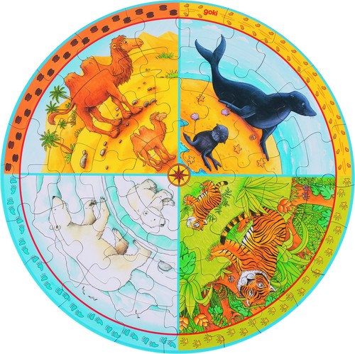 Puzzle rond bois - rond, xxl