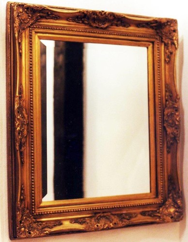 Miroir mural bois doré - en,