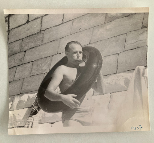 1957 beach photo beefcake - 1957,