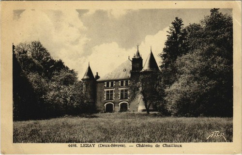 Cpa lezay chateau chailloux - de,