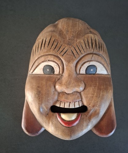 Masque rural bois sculpté - rural, en