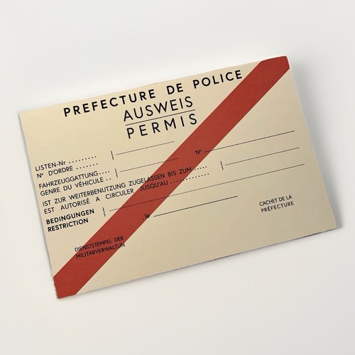 Papier ausweis reproduction - ausweis,