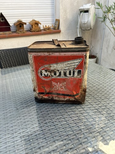 Ancien bidon huile motul - huile,