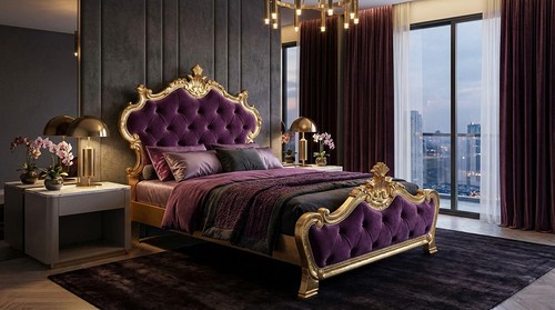 Lit double baroque béatrice - lit,