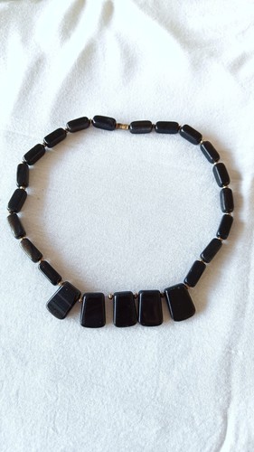 Collier ancien pierres onyx - collier,