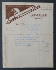 Facture paris 1937 - paris,