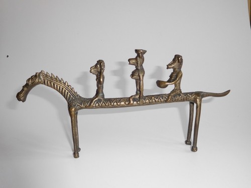 Cast bronze antique african - cast,