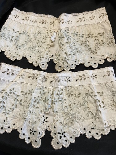 Ancien bas culotte - de, broderie