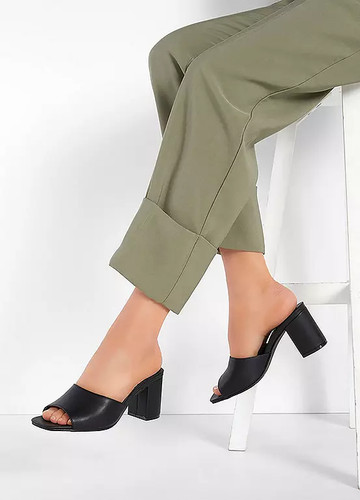 Sandales mules talon - à, bloc
