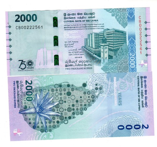 Sri lanka billet 2000 - sri, rupees