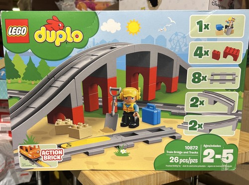 Lego duplo train bridge - train, and