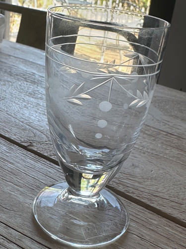 Verre vin gravé - verre, à