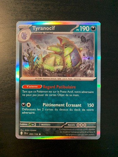Carte pokémon holo - pokémon, tyranocif