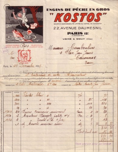 Paris facture kostos - -,