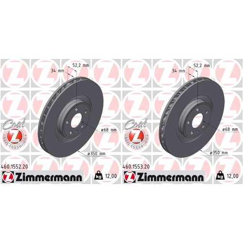 Zimmermann veste 350mm - 2x,