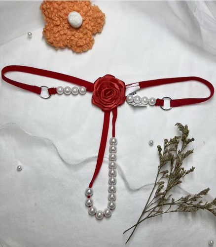 String rouge ajustable - , avec