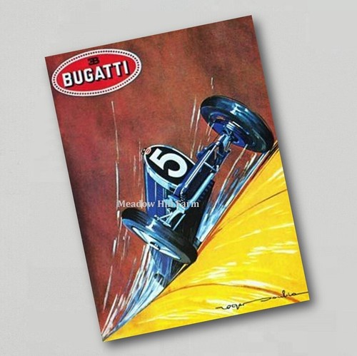 Fridge magnet bugatti - fridge, racing