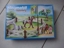 Playmobil - 6931 Enclos avec chevaux thème country avec boite