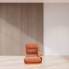 Chauffeuse orange de M. Ducaroy - Ligne Roset mod. Albany, design épo. vintage