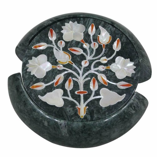 Vert marbre coaster set main - coaster,