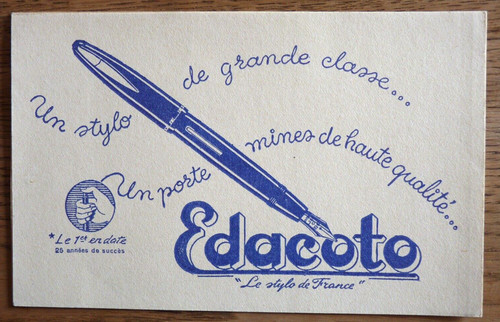 Buvard edacoto un stylo - un,