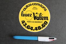 Autocollant / Sticker - Autos-camions Louez Valem - Porte de Bagnolet