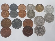 SUISSE 1 2 5 10 20 RAPPEN