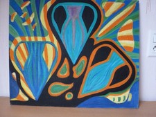 TABLEAU ANCIEN HST ABSTRAIT