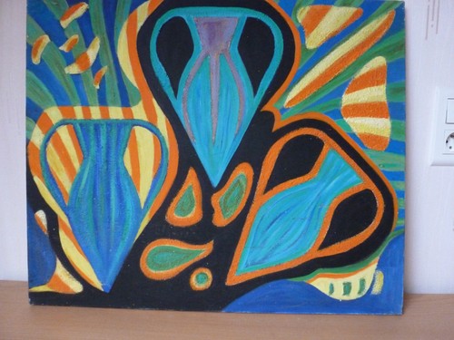Tableau ancien hst abstrait - ancien,