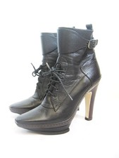 Bottines en cuir vinatge