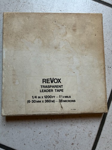 Revox transparent leader tape - revox,