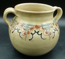 Pot cruche Art-Déco poterie en terre cuite vernissée d'Alsace Savoie signé 