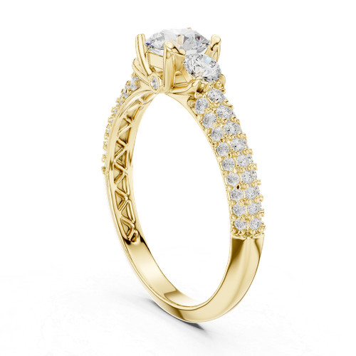 Bague couronne haute brillante