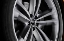 Original Audi Dynamique Enjoliveur Cache-Moyeux Noir Audi Anneaux 4M8071006A