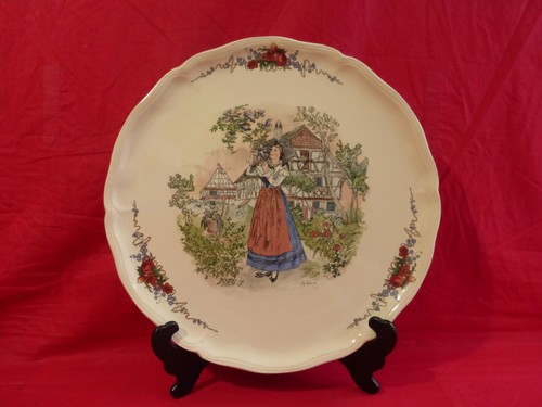Grand plat rond sarreguemines - rond,